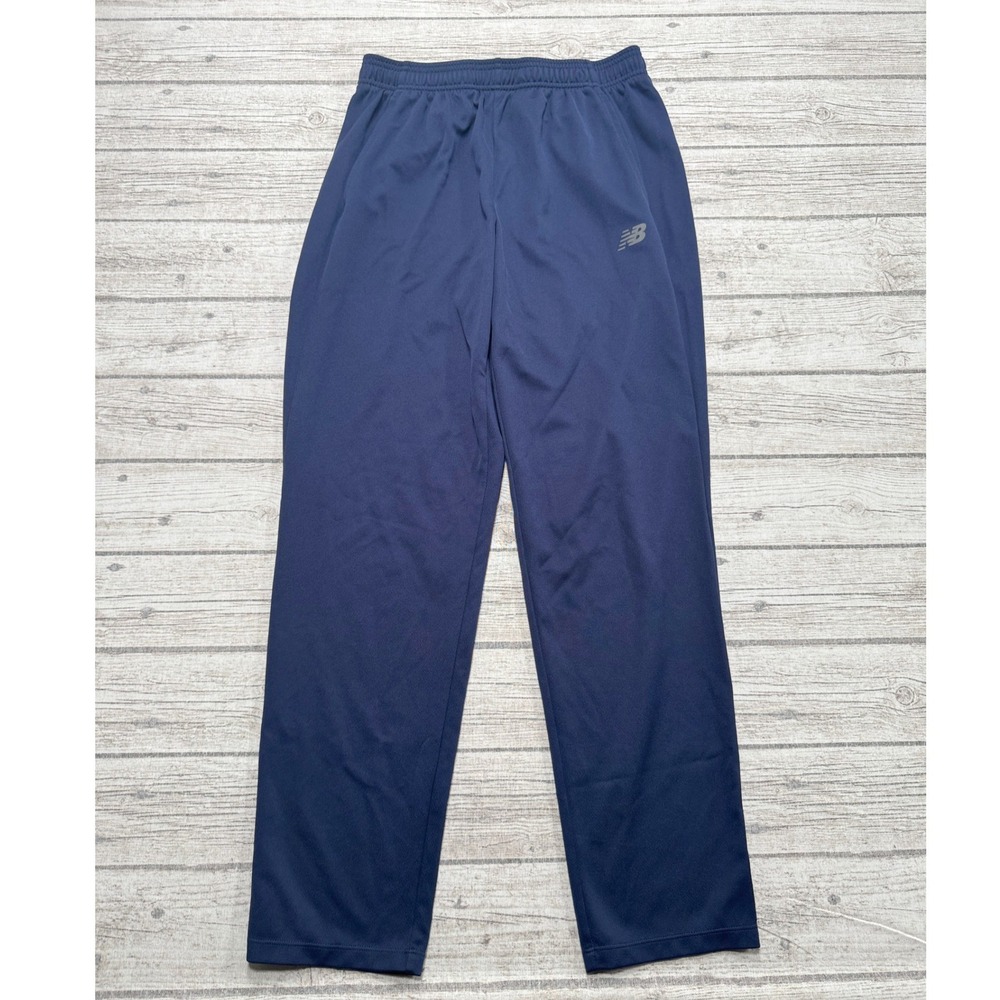 New Balance Sweatpants Men's Medium Navy Blue Straight Leg Athletic Training Gym